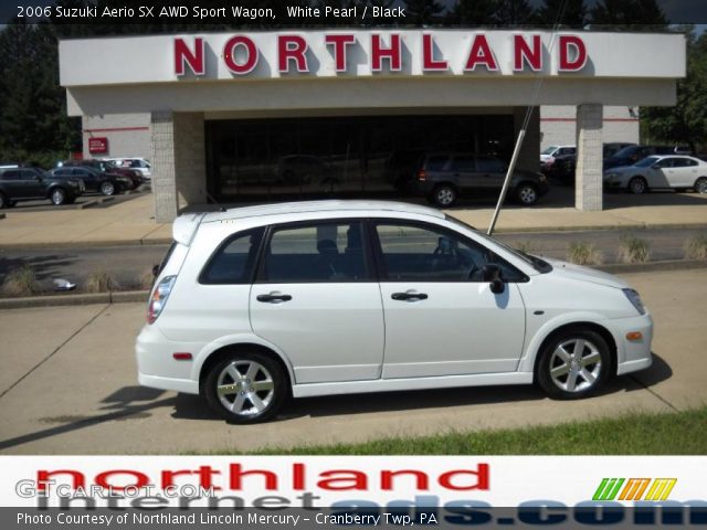 2006 Suzuki Aerio SX AWD Sport Wagon in White Pearl