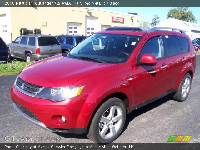 2008 Mitsubishi Outlander XLS 4WD in Rally Red Metallic