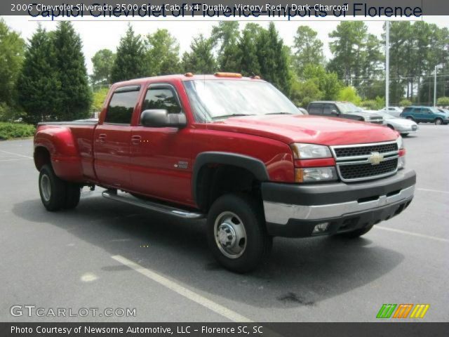 2006 Chevrolet Silverado 3500 Crew Cab 4x4 Dually in Victory Red