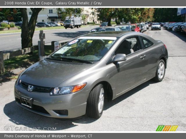 2008 Honda Civic EX Coupe in Galaxy Gray Metallic