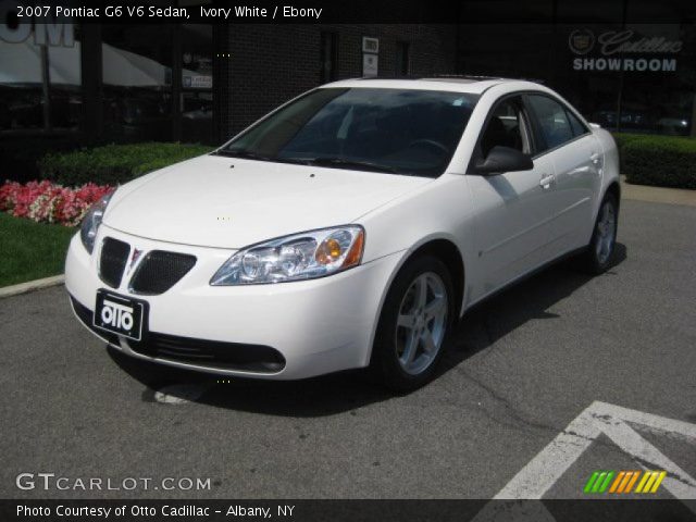 2007 Pontiac G6 V6 Sedan in Ivory White