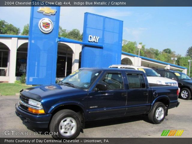 2004 Chevrolet S10 LS Crew Cab 4x4 in Indigo Blue Metallic