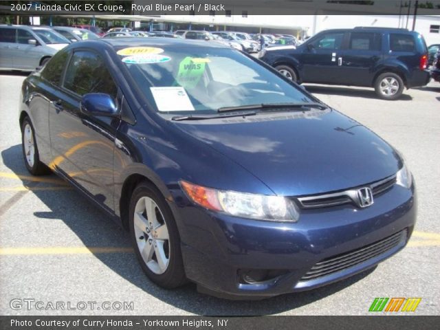 2007 Honda Civic EX Coupe in Royal Blue Pearl