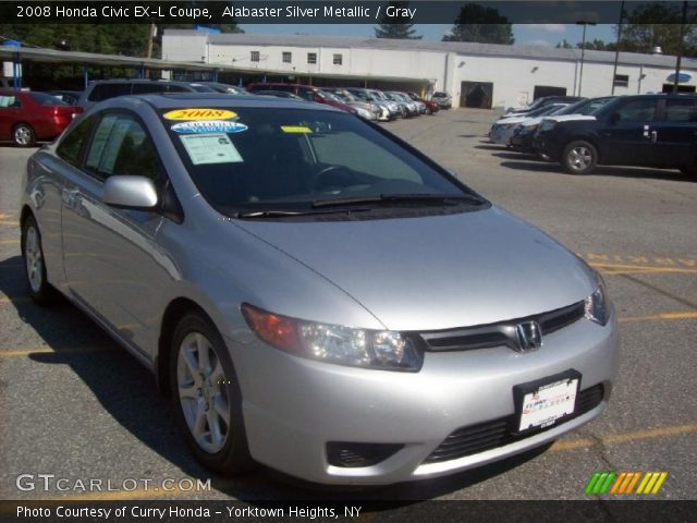 2008 Honda Civic EX-L Coupe in Alabaster Silver Metallic