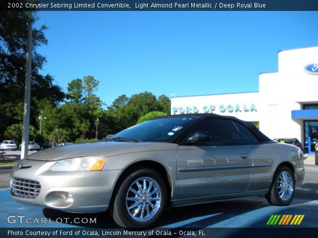 2002 Chrysler Sebring Limited Convertible in Light Almond Pearl Metallic