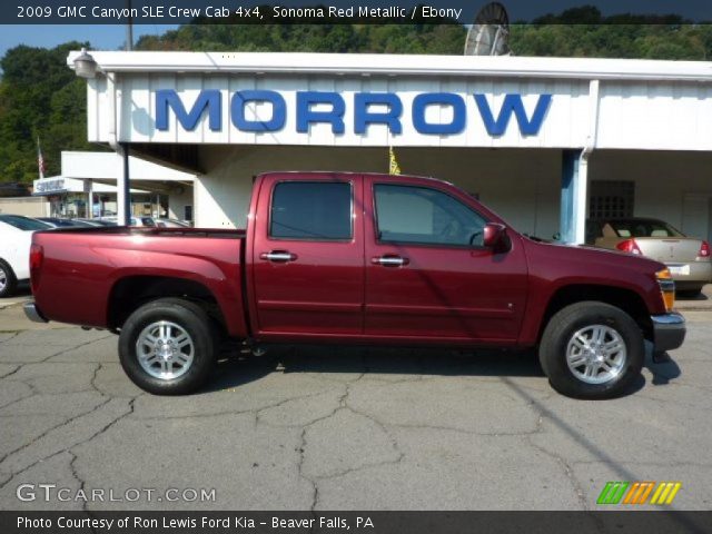 2009 GMC Canyon SLE Crew Cab 4x4 in Sonoma Red Metallic