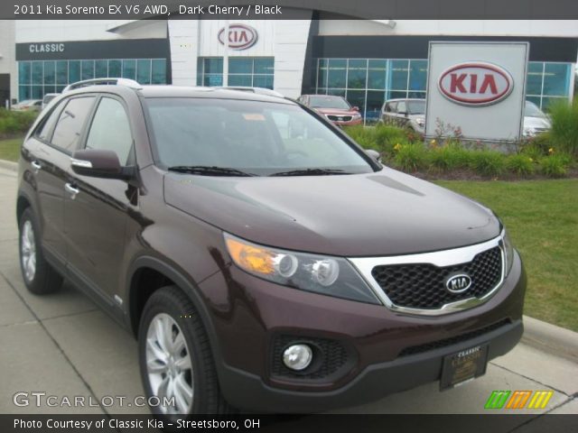 2011 Kia Sorento EX V6 AWD in Dark Cherry
