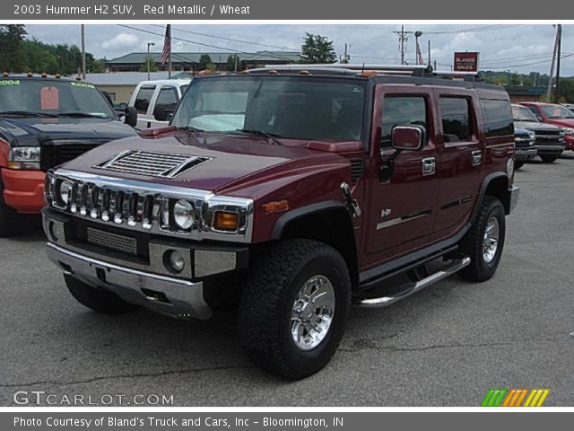 2003 Hummer H2 SUV in Red Metallic
