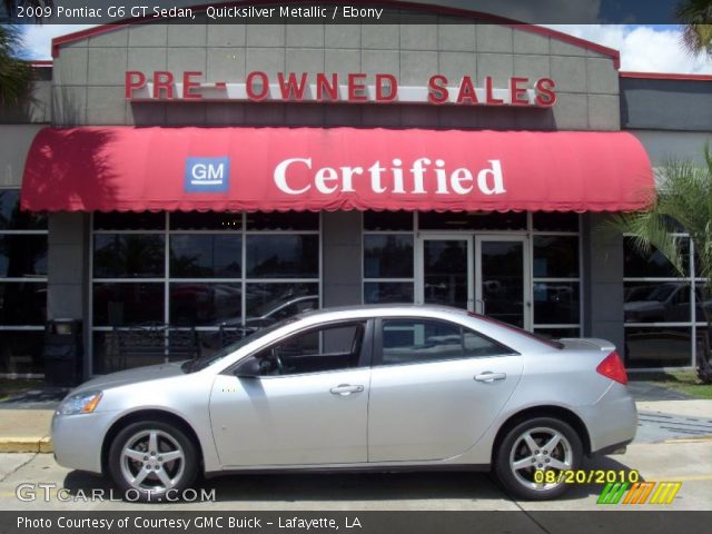 2009 Pontiac G6 GT Sedan in Quicksilver Metallic