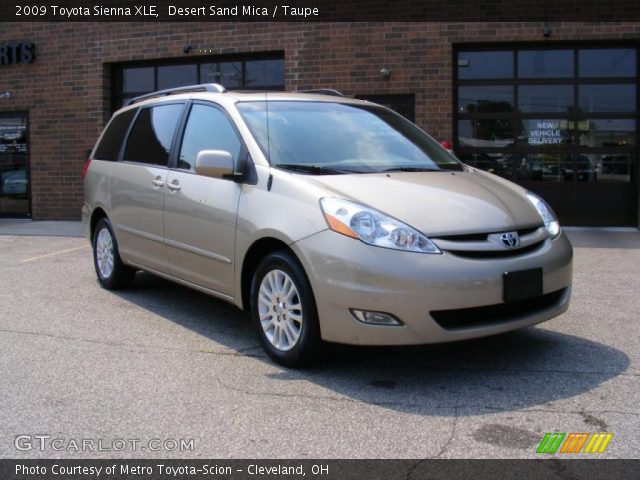 2009 Toyota Sienna XLE in Desert Sand Mica