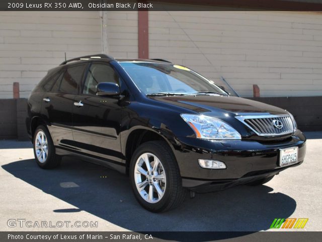 2009 Lexus RX 350 AWD in Obsidian Black