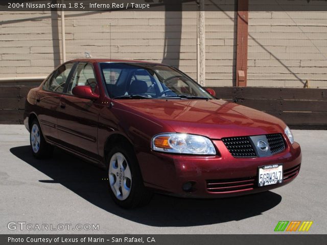 2004 Nissan Sentra 1.8 S in Inferno Red