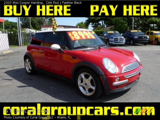 2003 Mini Cooper Hardtop in Chili Red