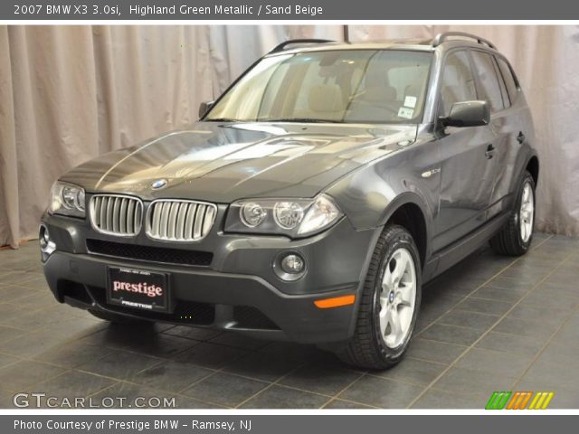 2007 BMW X3 3.0si in Highland Green Metallic