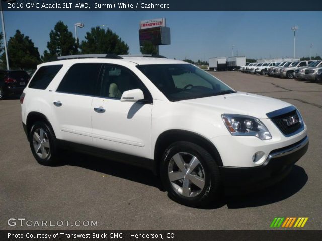 2010 GMC Acadia SLT AWD in Summit White