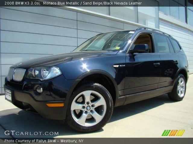 2008 BMW X3 3.0si in Monaco Blue Metallic