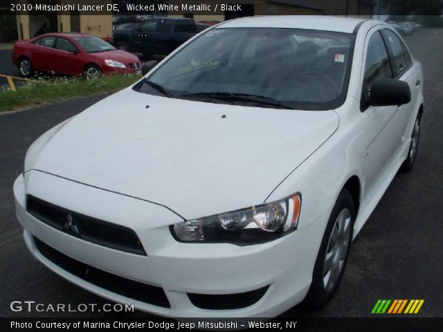 2010 Mitsubishi Lancer DE in Wicked White Metallic