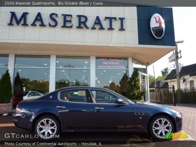 2009 Maserati Quattroporte  in Blu Oceano (Blue)