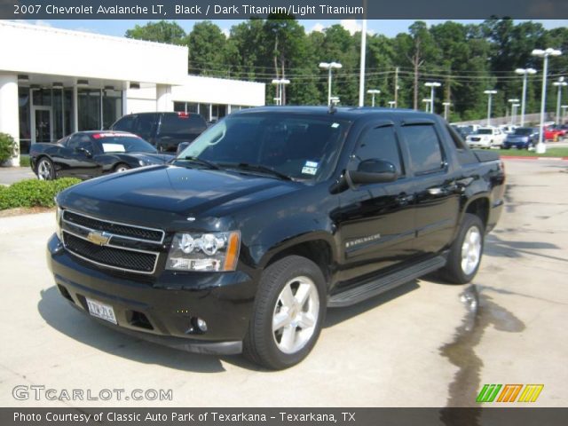 Black 2007 Chevrolet Avalanche Lt Dark Titanium Light