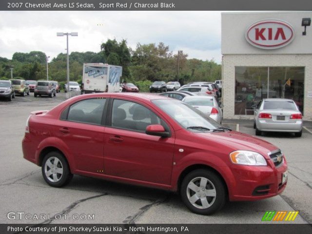 2007 Chevrolet Aveo LS Sedan in Sport Red