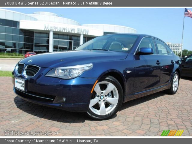 2008 BMW 5 Series 528i Sedan in Monaco Blue Metallic
