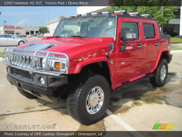 2007 Hummer H2 SUT in Victory Red