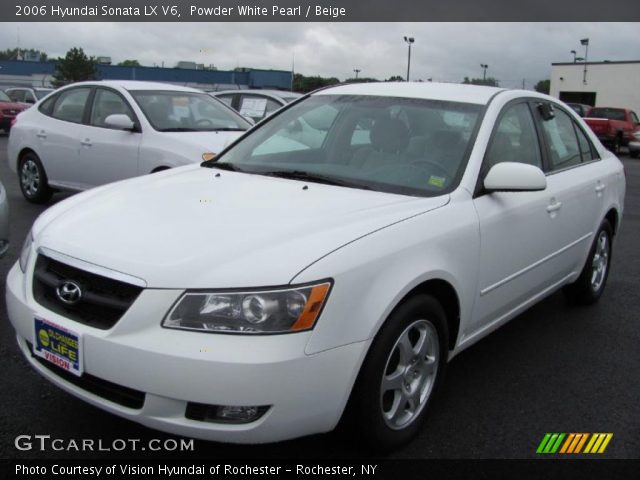 2006 Hyundai Sonata LX V6 in Powder White Pearl