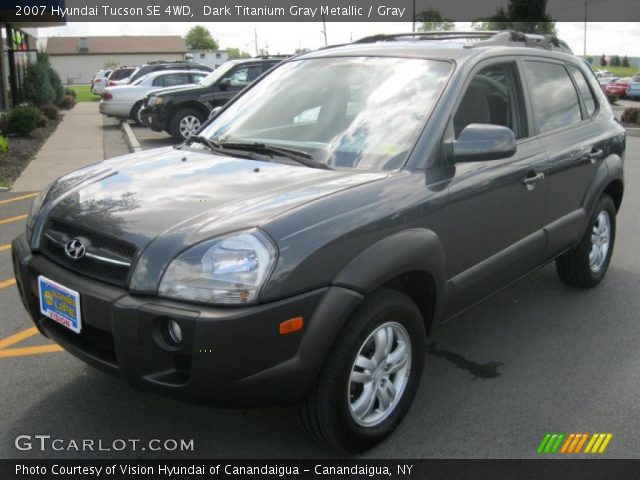 2007 Hyundai Tucson SE 4WD in Dark Titanium Gray Metallic