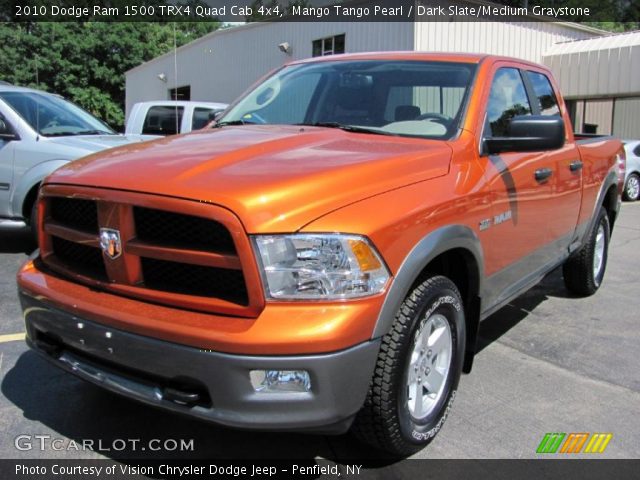 2010 Dodge Ram 1500 TRX4 Quad Cab 4x4 in Mango Tango Pearl