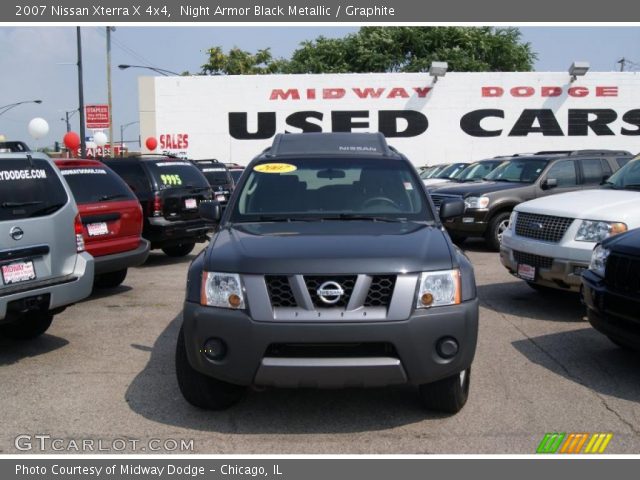 2007 Nissan Xterra X 4x4 in Night Armor Black Metallic