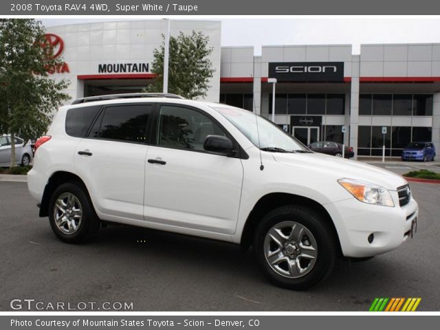2008 Toyota RAV4 4WD in Super White