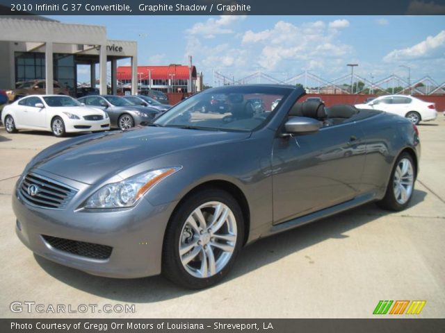 2010 Infiniti G 37 Convertible in Graphite Shadow