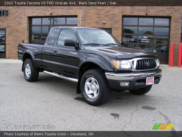 2002 Toyota Tacoma V6 TRD Xtracab 4x4 in Black Sand Pearl