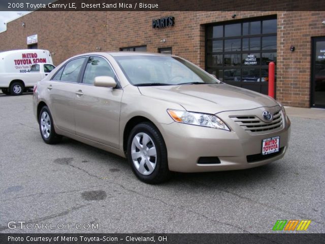 2008 Toyota Camry LE in Desert Sand Mica