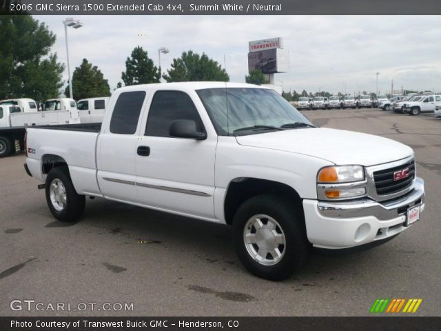 2006 GMC Sierra 1500 Extended Cab 4x4 in Summit White