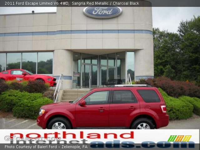 2011 Ford Escape Limited V6 4WD in Sangria Red Metallic