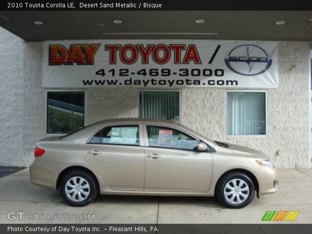 2010 Toyota Corolla LE in Desert Sand Metallic