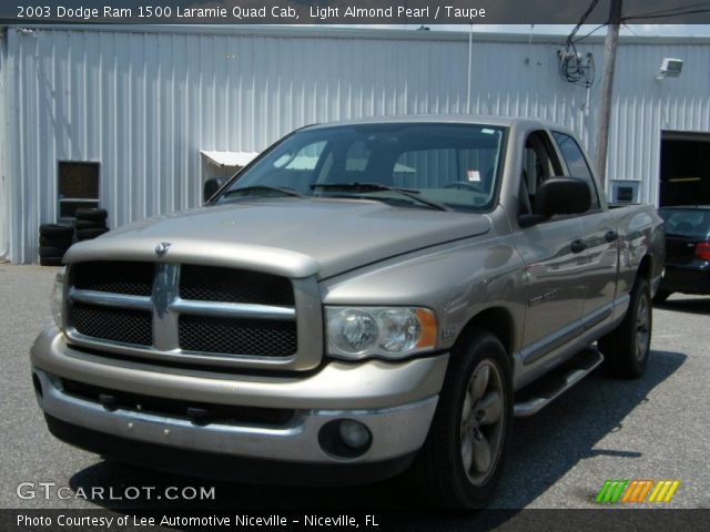 2003 Dodge Ram 1500 Laramie Quad Cab in Light Almond Pearl