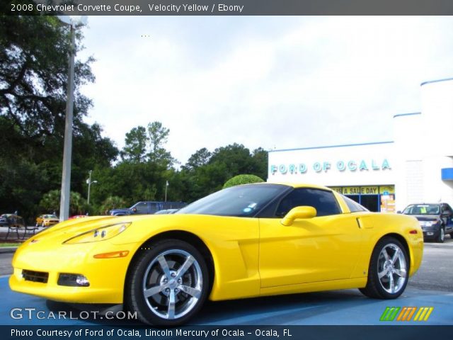 2008 Chevrolet Corvette Coupe in Velocity Yellow