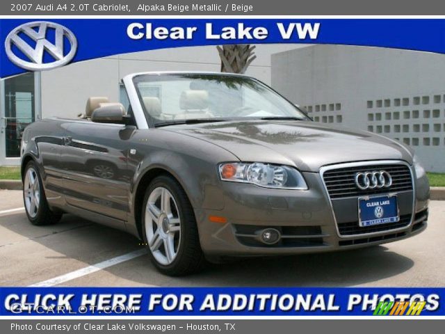 2007 Audi A4 2.0T Cabriolet in Alpaka Beige Metallic