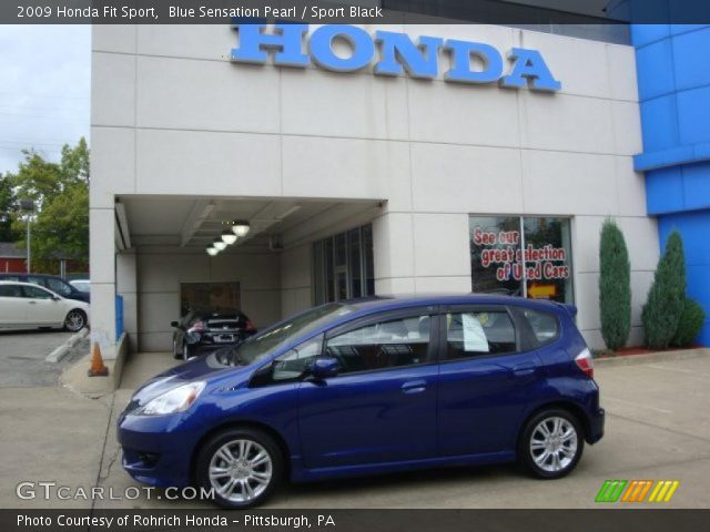 2009 Honda Fit Sport in Blue Sensation Pearl