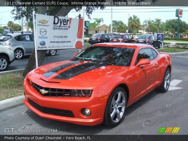 2011 Chevrolet Camaro SS/RS Coupe in Inferno Orange Metallic