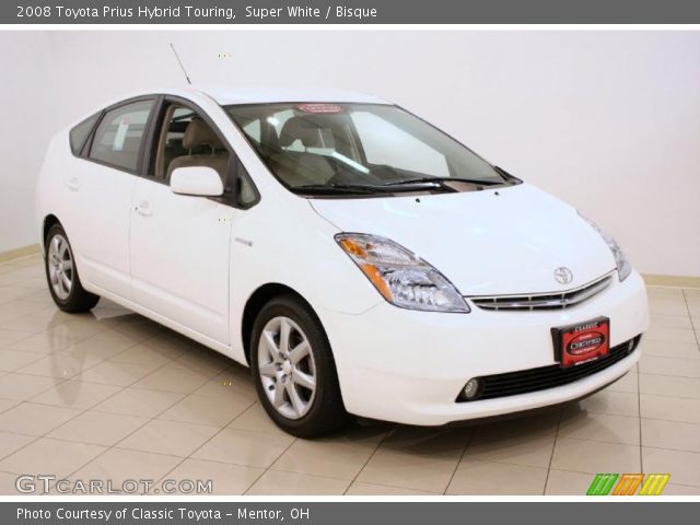 2008 Toyota Prius Hybrid Touring in Super White