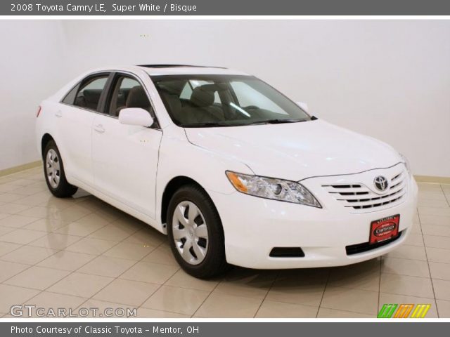 2008 Toyota Camry LE in Super White
