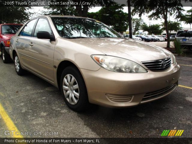 2005 Toyota Camry LE in Desert Sand Mica