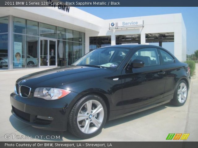 2011 BMW 1 Series 128i Coupe in Black Sapphire Metallic