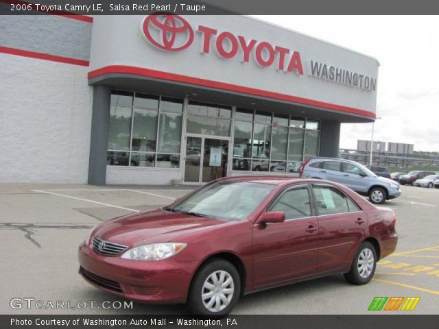 2006 Toyota Camry LE in Salsa Red Pearl