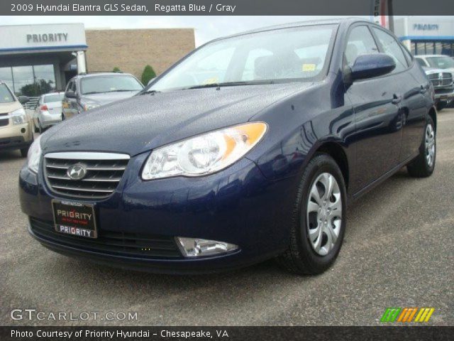 2009 Hyundai Elantra GLS Sedan in Regatta Blue
