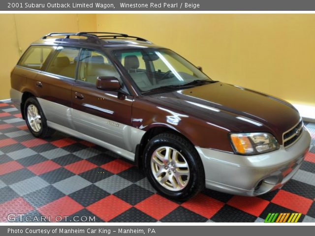 2001 Subaru Outback Limited Wagon in Winestone Red Pearl