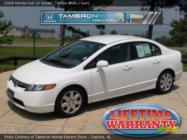 2008 Honda Civic LX Sedan in Taffeta White